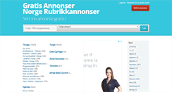 Desktop Screenshot of norgegratisannonser.com