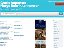 Tablet Screenshot of norgegratisannonser.com